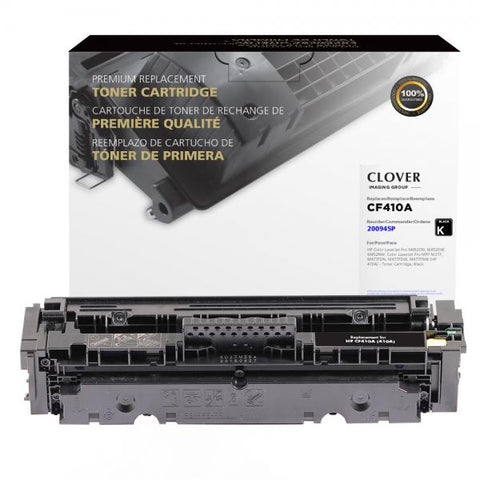 Clover Technologies Group, LLC Remanufactured Black Toner Cartridge for HP CF410A (HP 410A)
